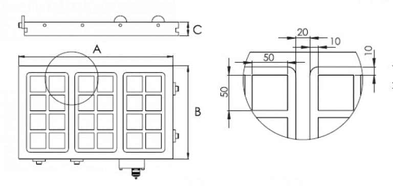 SQ3 Magnetic chuck drawing