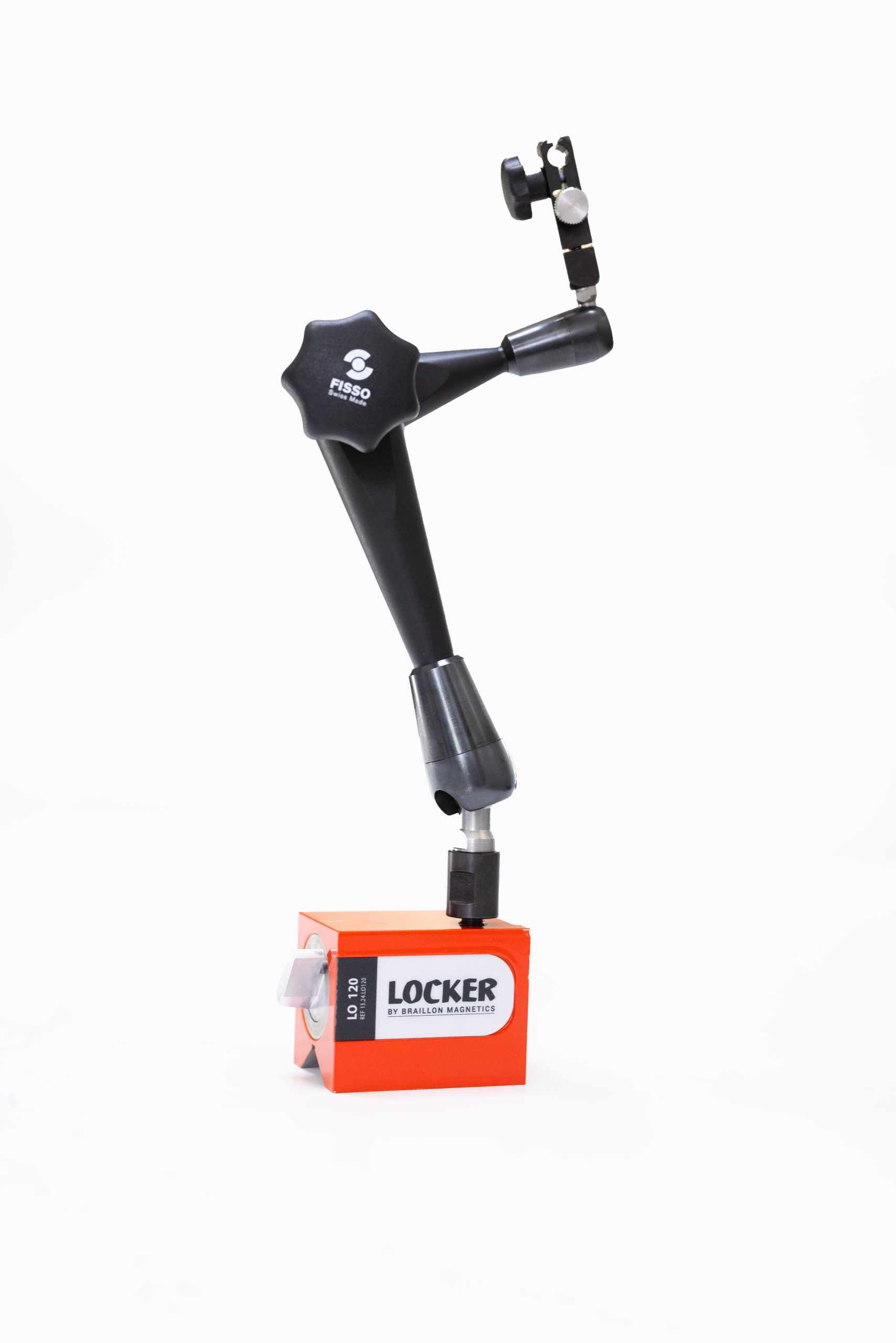 Locker Braillon Permanent Magnetic base with Fisso Articulating arm